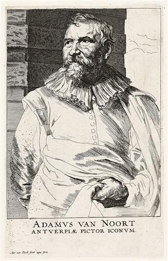ANTHONY VAN DYCK Collection of approximately 165 portrait etchings and engravings from Icones Principum Virorum Doctorum and other seri